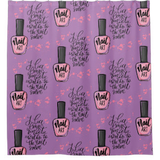 Nagelkunst im Deco-Stil Duschvorhang