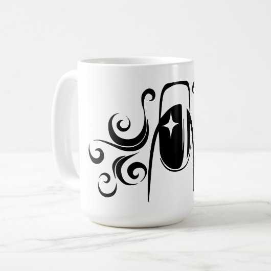 Nagelkunst Kaffeetasse (Vorderseite Links)