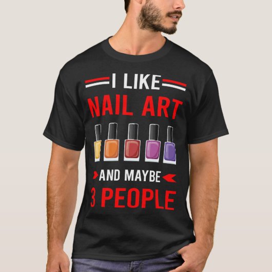 Nagelkunst Nägel Tech Maniküre Maniküre Pediküre T-Shirt (Vorderseite)