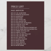 Nagelkunst, Nageltechniker, Nagelsalonwerbung Flyer (Hinten)