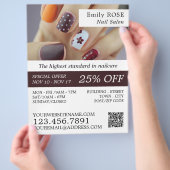 Nagelkunst, Nageltechniker, Nagelsalonwerbung Flyer (Hand)