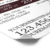 Nagelkunst, Nageltechniker, Nagelsalonwerbung Poster (Ecke)