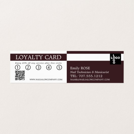 Nagelkunst, Nageltechniker, Nagelstudio, Salon Loy Visitenkarten (Innenseite Aufgefaltet)