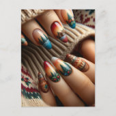 Nagelkunst, Postkreuzung Postkarte (Vorderseite)