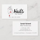 Nagelkunst Visitenkarte (Vorne/Hinten)