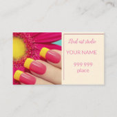 Nagelkunst Visitenkarte (Vorderseite)