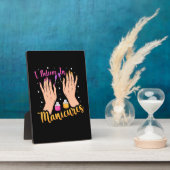 Nagelkünstler glauben an Maniküre Fotoplatte (Seite)