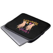 Nagelkünstler glauben an Maniküre Laptopschutzhülle (Vorne Knopf)
