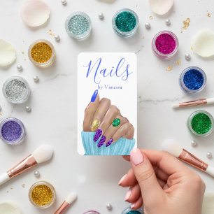 Nagelkünstler Salon für Maniküre Modernes QR Code Visitenkarte