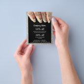 Nagelkünstlergeschäft personalisierter Flyer (Gruppe)