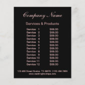 Nagelkünstlergeschäft personalisierter Flyer (Hinten)