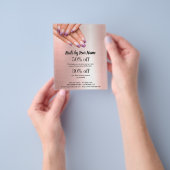 Nagelkünstlergeschäft personalisierter Flyer (Gruppe)