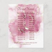 Nagelkünstlerischer Personalisierter Flyer (Hinten)