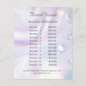 Nagelkünstlerischer Personalisierter Flyer (Hinten)