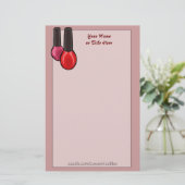 Nagellack-Briefpapier Briefpapier (Stehend Vorderseite)