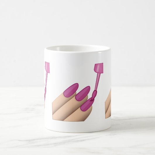 Nagellack Emoji Kaffeetasse (Mittel)