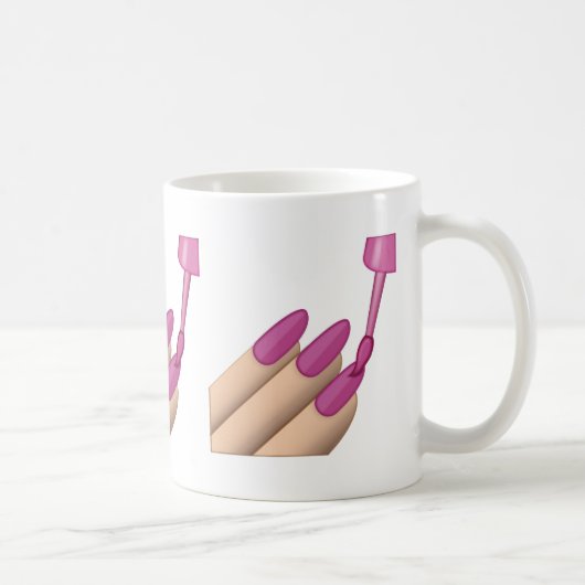 Nagellack Emoji Kaffeetasse (Rechts)