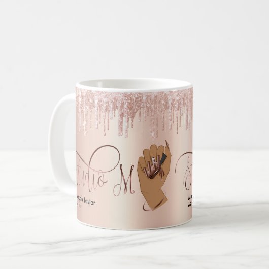 Nagellack, Geschenk für Nageltechniker Kaffeetasse (Vorderseite Links)