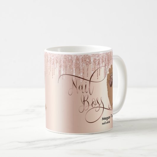 Nagellack, Geschenk für Nageltechniker Kaffeetasse (VorderseiteRechts)