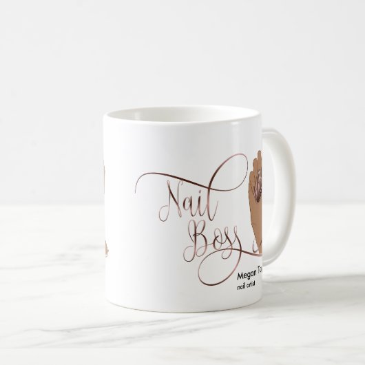 Nagellack, Geschenk für Nageltechniker Kaffeetasse (VorderseiteRechts)