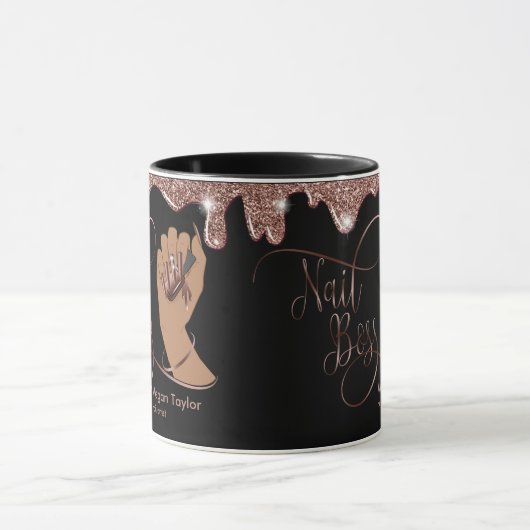 Nagellack, Geschenk für Nageltechniker Tasse (Zentrum)