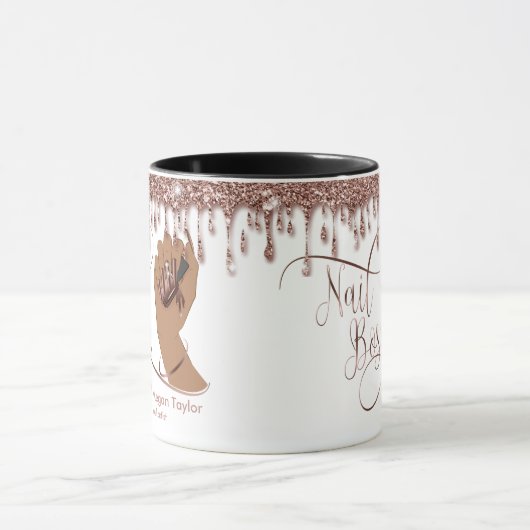 Nagellack, Geschenk für Nageltechniker Tasse (Zentrum)