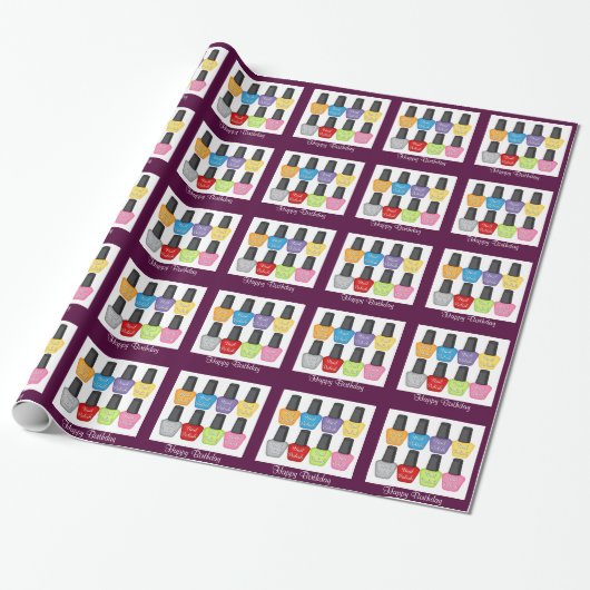 Nagellack Geschenkpapier (Ungerollt)