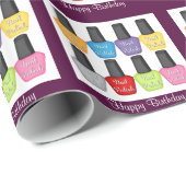 Nagellack Geschenkpapier (Rolleneckpunkt)