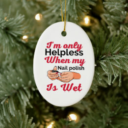 Nagellack Keramik Ornament