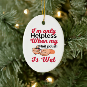 Nagellack Keramik Ornament