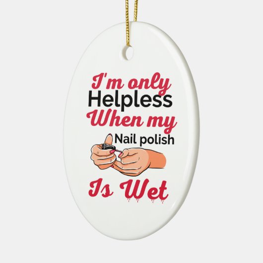 Nagellack Keramik Ornament (Links)