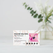 Nagellack | Maniküre Salon Visitenkarte (Stehend Vorderseite)