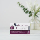 Nagellack-Manikürist-Make-upVisitenkarten Visitenkarte (Stehend Vorderseite)