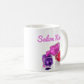 Nagellack, Nagellack, Tropfpflege, Salon-Dekoratio Kaffeetasse (VorderseiteRechts)