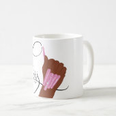 Nagellack, Nageltechniker, holografische Nägel Cof Kaffeetasse (VorderseiteRechts)