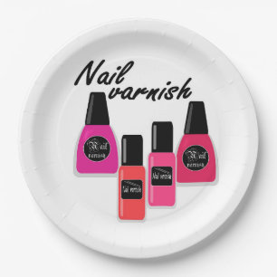 Nagellack Pappteller