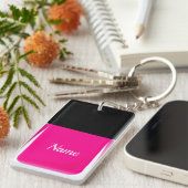Nagellack-Schlüsselanhänger-Rosa Schlüsselanhänger (Vorderseite rechts)
