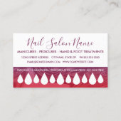 Nagellack Swirbelstanzkarte Treuekarte (Rückseite)