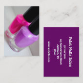 Nagellack-Visitenkarten Visitenkarte (Vorne/Hinten)