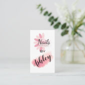 Nagelmaniküre Visitenkarte (Stehend Vorderseite)