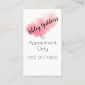 Nagelmaniküre Visitenkarte (Rückseite)