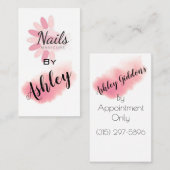 Nagelmaniküre Visitenkarte (Vorne/Hinten)