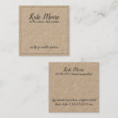 Nagelmanikuristin oder Pedikürin Beauty Service Quadratische Visitenkarte (Vorne/Hinten)