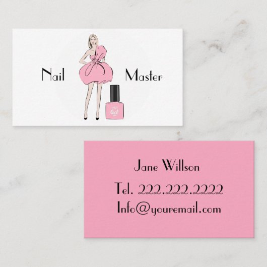 Nagelmeister Visitenkarte (Vorne/Hinten)