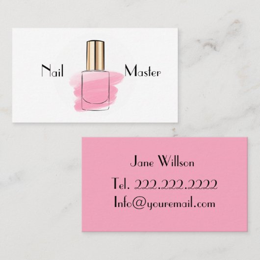 Nagelmeister Visitenkarte (Vorne/Hinten)