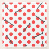 Nagelmuster Glasuntersetzer (Vorderseite)