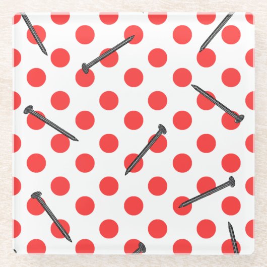 Nagelmuster Glasuntersetzer (Vorderseite)