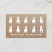 Nageln Sie Salon-Maskenbildner-Maniküristen Treuekarte (Vorderseite)