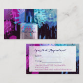 Nageln Sie Techniker bunte Spritzer Verabredung Terminkarte (Vorne/Hinten)