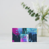 Nageln Sie Techniker-bunten Spritzer-Entwurf Visitenkarte (Stehend Vorderseite)